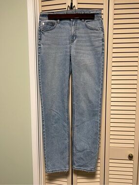 American Eagle Outfitters Straight-Leg Light Blue Jeans